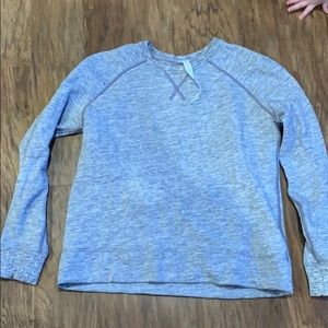 Euc lululemon blue/grey pullover sweatshirt size 4